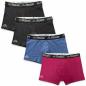 Preview: KAPPA 4er Pack Herren Boxershort (19-2030) Black-Navy-Dark RED / Diverse Größen