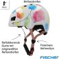 Preview: FISCHER BMX Fahrradhelm, Radhelm, Dirt Bike Helm Plus Splash, XS/S, 48-54cm, bunt, mit integriertem LED-Rücklicht