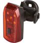 Preview: Prophete Fahrrad LED-Batterierücklicht, mit Bremslichtfunktion, mit Silikonhalter