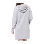 Preview: PEANUTS Snoopy Kapuzenpullover lang - Sweatkleid für Damen - Grau L