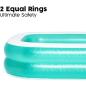 Preview: Bestway® 54005 - Planschbecken 201x150x51 cm türkis, eckig Family Pool