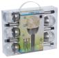 Preview: Pro Garden Solar LED Edelstahl 5er Set silber 