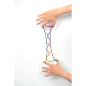 Preview: folia 33177 Finger Twist Fadenspiel, in trendiger Regenbogen Optik, ca. 160 cm lang
