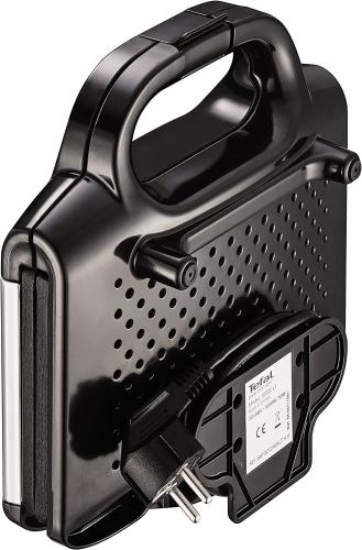 Preview: Tefal Ultracompact Sandwichmaker SM1552 | für dreieckige Sandwichtoasts | 700W | Sandwich-Grill | 26.5 x 12 x 26 cm, Edelstahl/Schwarz 
