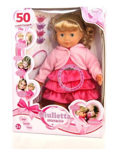 Bayer Design 94036 - Puppe Giulietta mit langen Haaren und Funktion, 40 cm 