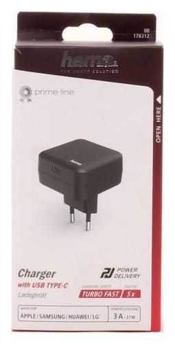 Hama 00178312 Innen Schwarz Ladegerät von Mobiltelefonen – Ladegeräte von Mobiltelefonen (Innen, Smartphone, Tablet, Sektor, schwarz, Status, 100 – 240)