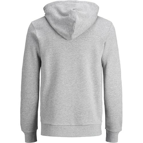 JACK & JONES Male Kapuzenpullover Logo Kapuzenpullover GRAU - L
