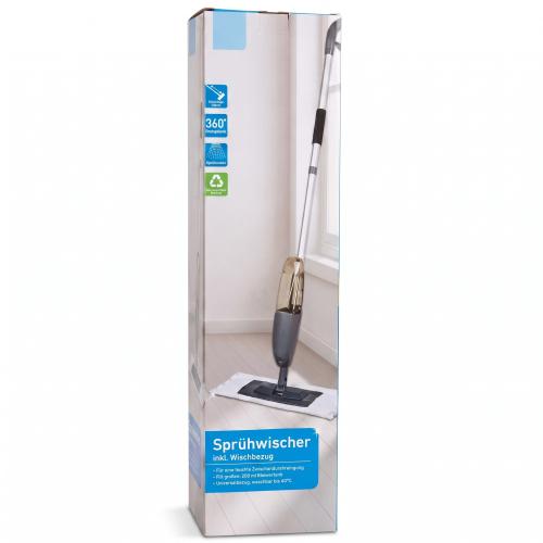 Home Ideas Sprühwischer inkl. Wischbezug Bodenwischer 500ml Wassertank 360°
