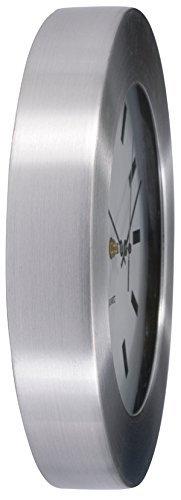 Runde Wanduhr TECK TIME/HORALU Durchmesser: 30 cm silber