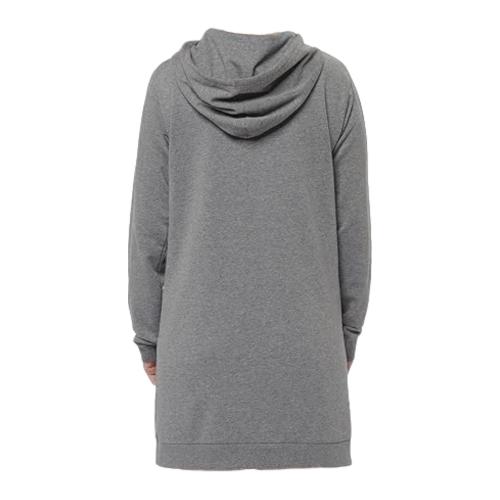 Disney Minnie Mouse Kapuzenpullover lang - Sweatkleid für Damen Farbe: Dunkel Grau  Gr. L