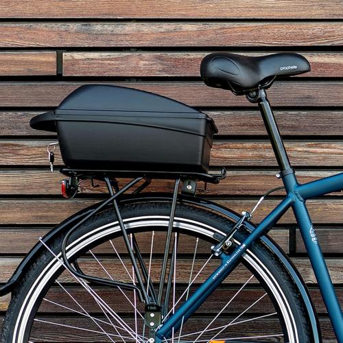 Polisport Fahrradgepäckträgerbox mit Quick-Release 5KG / 11L, Kunstoff, abschließbar, schwarz