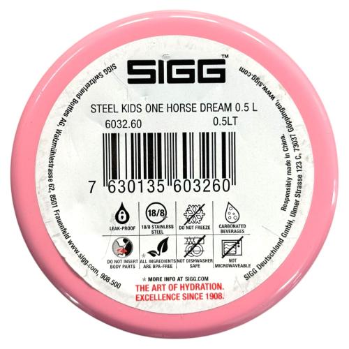 SIGG - Edelstahl Trinkflasche 0,5L - HORSE DREAM - BPA-frei - ROSA