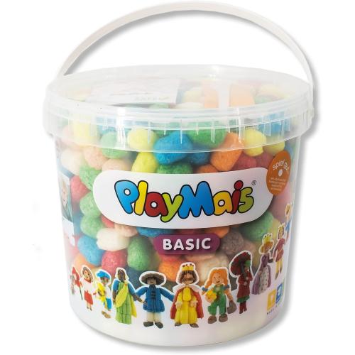PlayMais BASIC 500 (Kleiner Eimer) - Bastelset für Kinder ab 3 Jahren