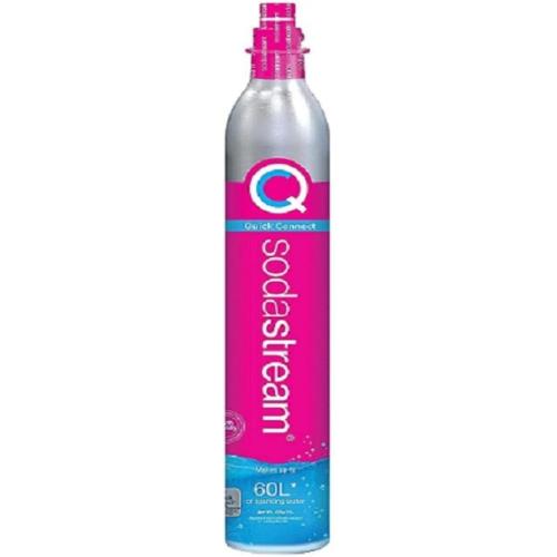 SodaStream Quick Connect Reservezylinder, Kohlensäure für bis zu 60 Liter gesprudeltes Wasser, Pink