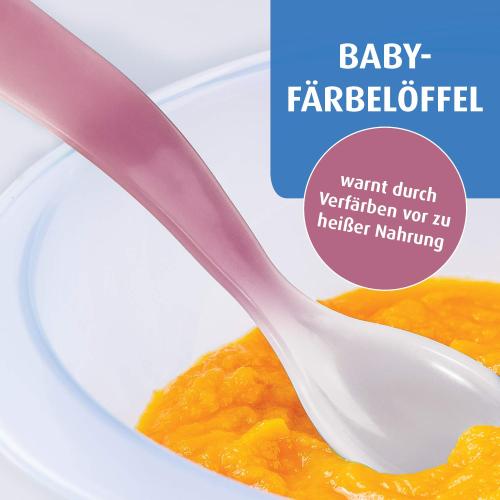 reer weicher Wärmesensorlöffel, Babylöffel, Fütterlöffel
