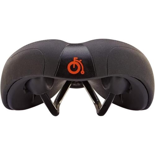 Preview: Prophete 6157 Fahrradsattel, MTB-Renn-Sattel, mit Memory Foam Technology, Farbe schwarz 