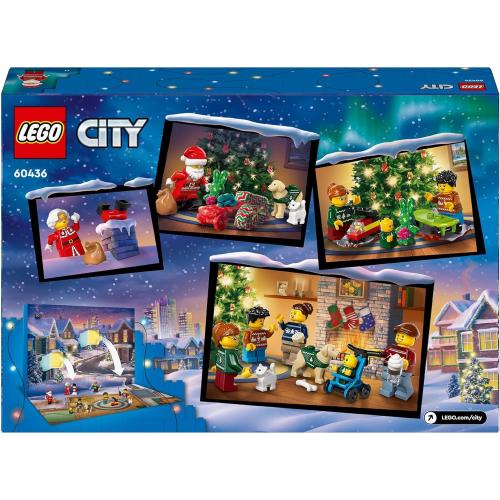LEGO® 60436 City Adventskalender 2024, Adventsgeschenk für Kinder ab 5 Jahren, 24 Überraschungen