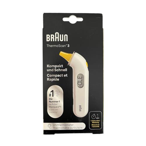 Braun Ohrthermometer ThermoScan 3 Weiß 