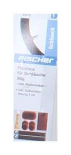 Fischer Erwachsene Flickbox fr Schluche 9tlg mit Reifenheber Flickbox, Schwarz 