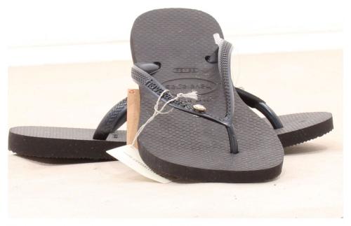 Havaianas Damen Badeschuhe Zehentrenner Crystal Glamour Flip Flops EU 37/38