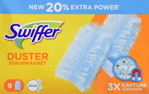 Swiffer DUSTER Staubmagnet Nachfüller mit Febreze Frische,  9 Tücher