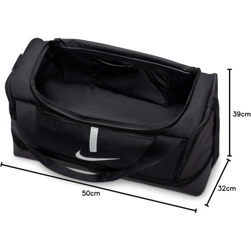 NIKE Academy Team Trainingstasche mit Bodenfach Gr. 53 x 30 x 27 cm (L x B x H) / 37L, Schwarz