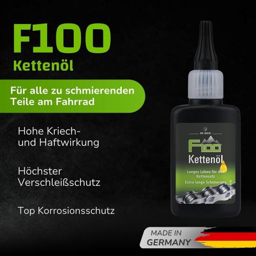 Preview: DR. WACK F100 Kettenöl für Fahrrad 50 ml