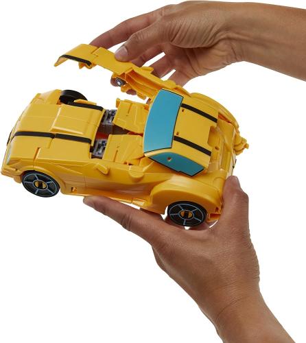 Transformers Spielzeug Bumblebee Cyberverse Adventures Roll N’ Change BUMBLEBEE Action-Figur zum Anschieben, 25 cm
