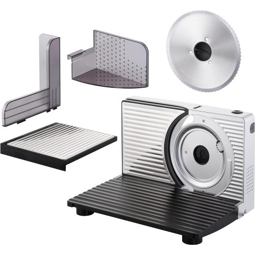Unold 78866 ALLESSCHNEIDER Curve Silver, 100 W, 230 V, zusammenklappbar, Edelstahlmesser, Silber/Schwarz, Edelstahl