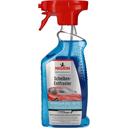 Nigrin Scheiben-Entfroster 500 ml, Scheiben-Enteiser-Spray, Pumpzerstäuber -55° C