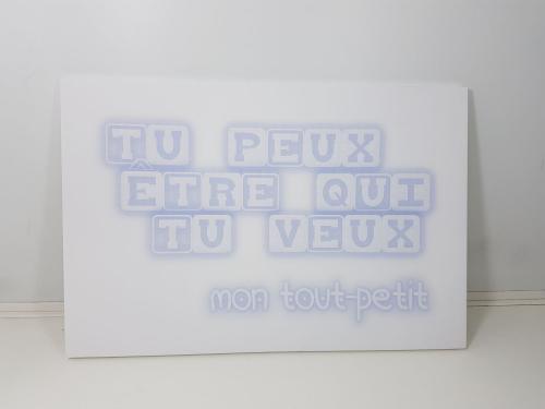 Feel Good Art, Leinwand auf Rahmen, 91 x 60 cm, Tu Peux tre qui Tu Veux 