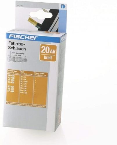 FISCHER Fahrradschlauch 20  breit AV 