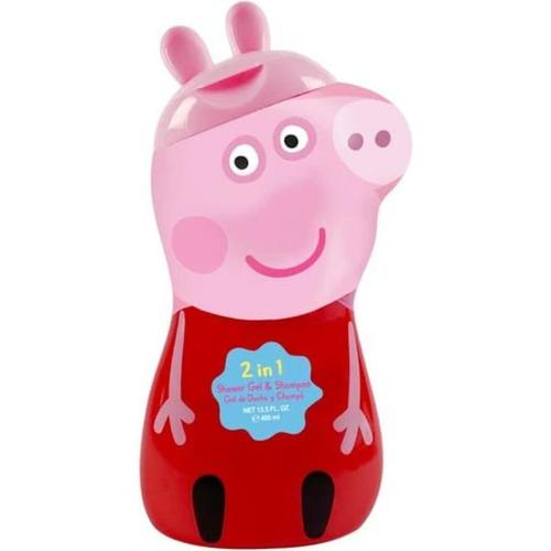 Peppa Pig 2in1 Duschgel & Shampoo (400 ml) 3D Figur 