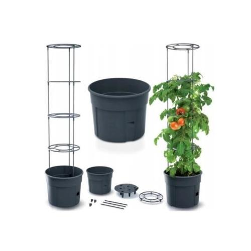 Prosperplast Anzuchttopf für Tomaten mit Rankhilfe - wetterfest & UV-beständig | ideal für Garten & Terrasse (29,5 cm)