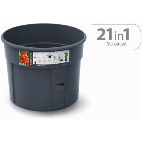 Preview: Prosperplast Anzuchttopf für Tomaten mit Rankhilfe - wetterfest & UV-beständig | ideal für Garten & Terrasse (29,5 cm)