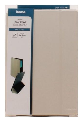 Hama Portfolio Hlle "Fold Clear" fr Samsung Galaxy Tab S3 9.7, Crme 