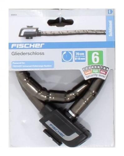 Fischer Gliederschloss, Lnge 70cm, Durchmesser 18mm, Schwarz, 70 cm 