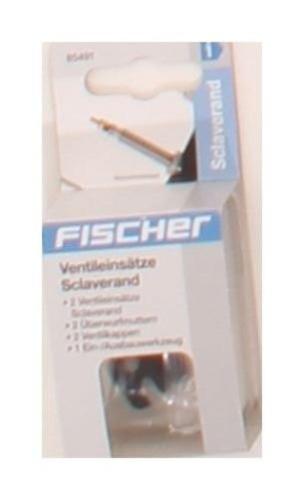 Fischer Erwachsene Ventil-Set Sclaverand mit Werkzeug 7tlg, Schwarz, One Size 