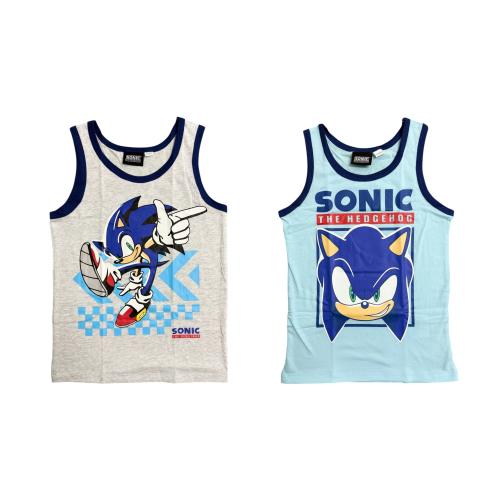 SONIC the Hedgehog - 2er Pack Kinder Lizenz Unterhemd 134/140