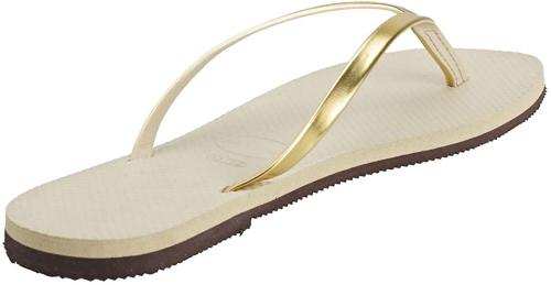 Havaianas Damen You Metallic Zehentrenner, Beige (Sand Grey/Light Golden), 35/36 EU