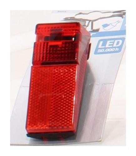 Fischer Erwachsene Dynamo LED-Rckleuchte Schutzblech/Strebenbefestigung, Rot 