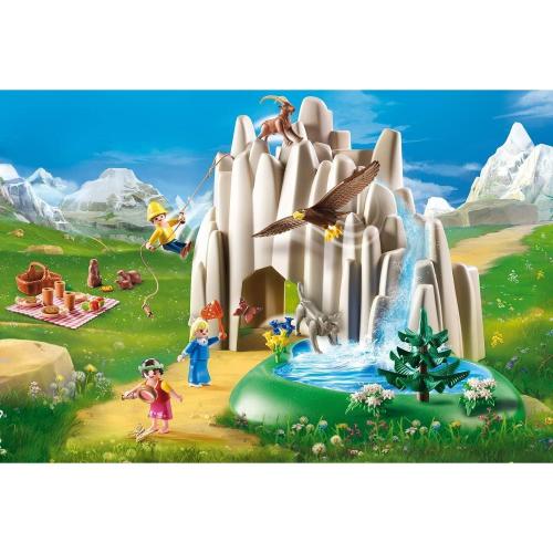 Preview: PLAYMOBIL Heidi 70254 Am Kristallsee mit Heidi, Peter und Clara, Inkl. Wasserpumpe