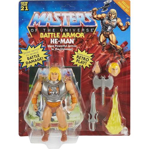 Masters of the Universe GVL76 - Origins Deluxe He-Man Actionfigur, ca. 14 cm groß