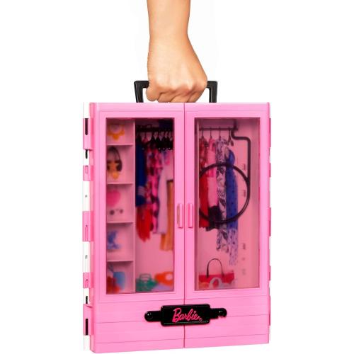 Barbie GBK11 - Traum Kleiderschrank, tragbares Modespielzeug