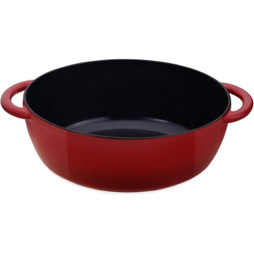 ZWILLING Cocotte 4,4L - Gusseisen Schmorpfanne mit Deckel - ROT