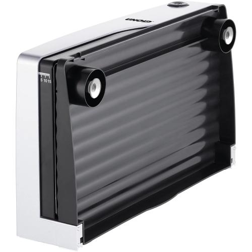 Unold 78866 ALLESSCHNEIDER Curve Silver, 100 W, 230 V, zusammenklappbar, Edelstahlmesser, Silber/Schwarz, Edelstahl