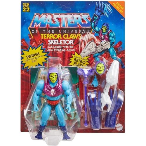 Masters of the Universe HDT23 - Origins Deluxe SKELETOR mit Klauen, 14 cm große Actionfigur