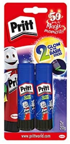 Pritt Klebestift "Glow in the Dark" Leuchtend im Dunkeln 2 x 20 g Blister