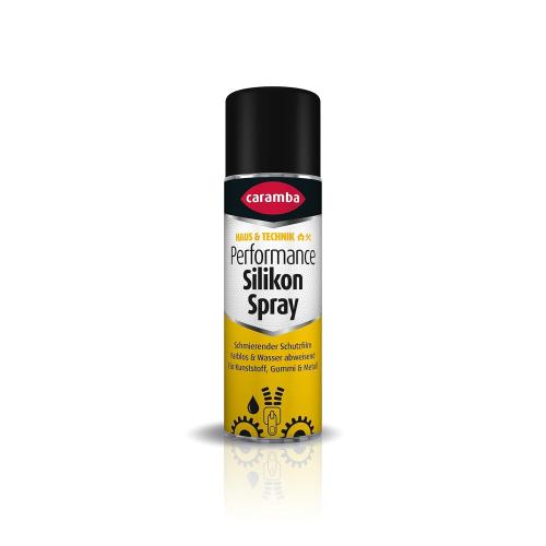Caramba Performance Silikon Spray, Gleitspray zum Pflegen und Schützen, Schmieröl für Kunststoff, Gummi und Metall, Farblos und Geruchsarm, 300 ml