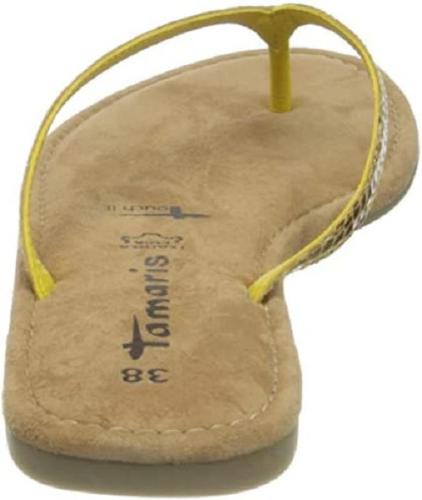 Tamaris Damen 1-1-27124-24 Pantoletten, Gelb (Sun Snake Uni 624), 41 EU